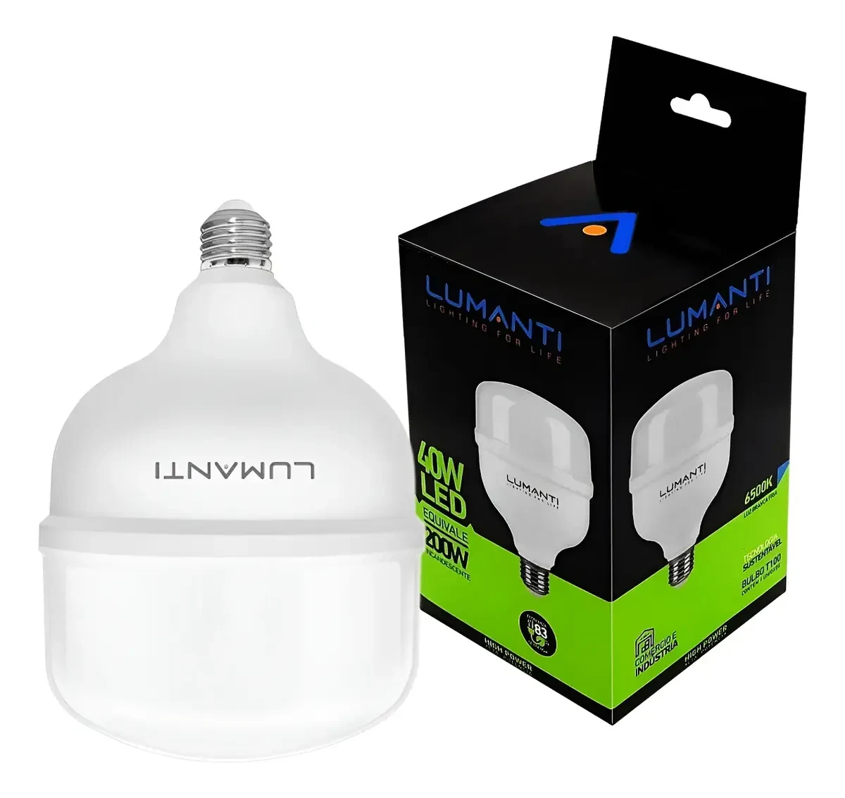 LAMPADA LED 40W T80 6500K 3200 LUMENS E27 LUMANTI