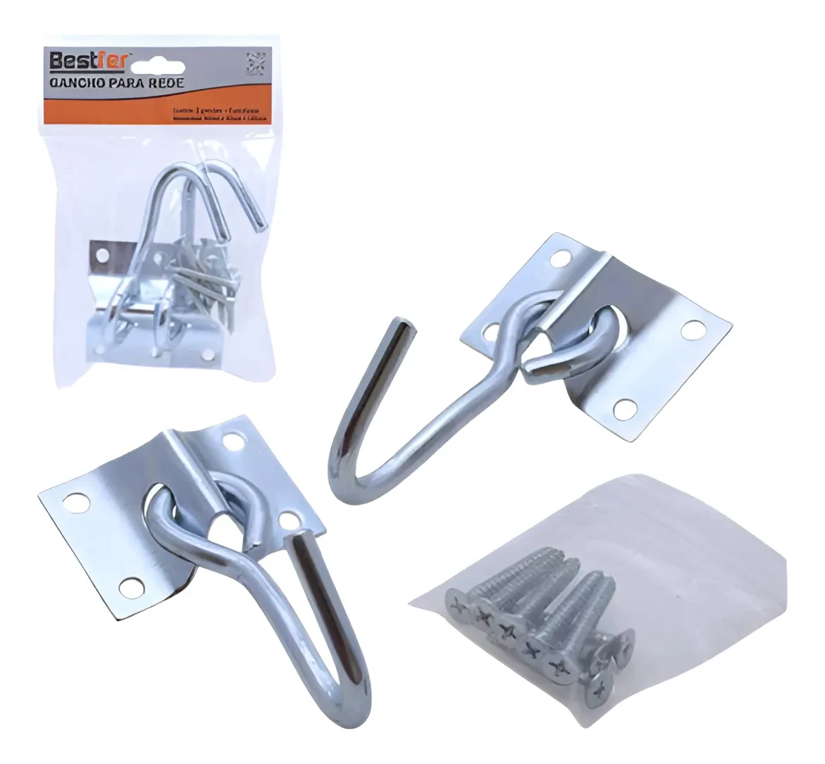 GANCHO PARA REDE (COM PARAFUSOS) 2PCS