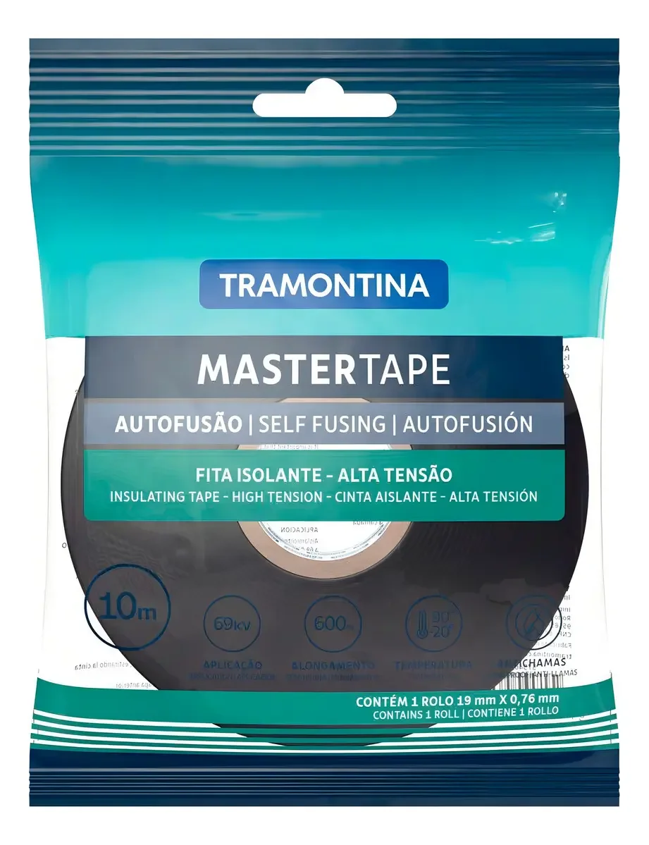 Fita Isolante Autofusão 10m 19mm Tramontina