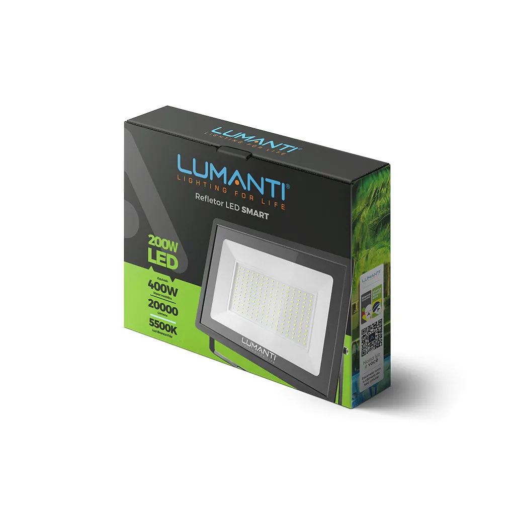 REFLETOR SMART ECO LED 200W 3000K AUTOVOLT 16000 LUMENS
